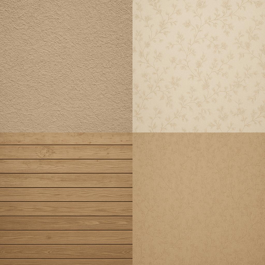 Textured beige stucco finish sample — interior design in Greater Noida